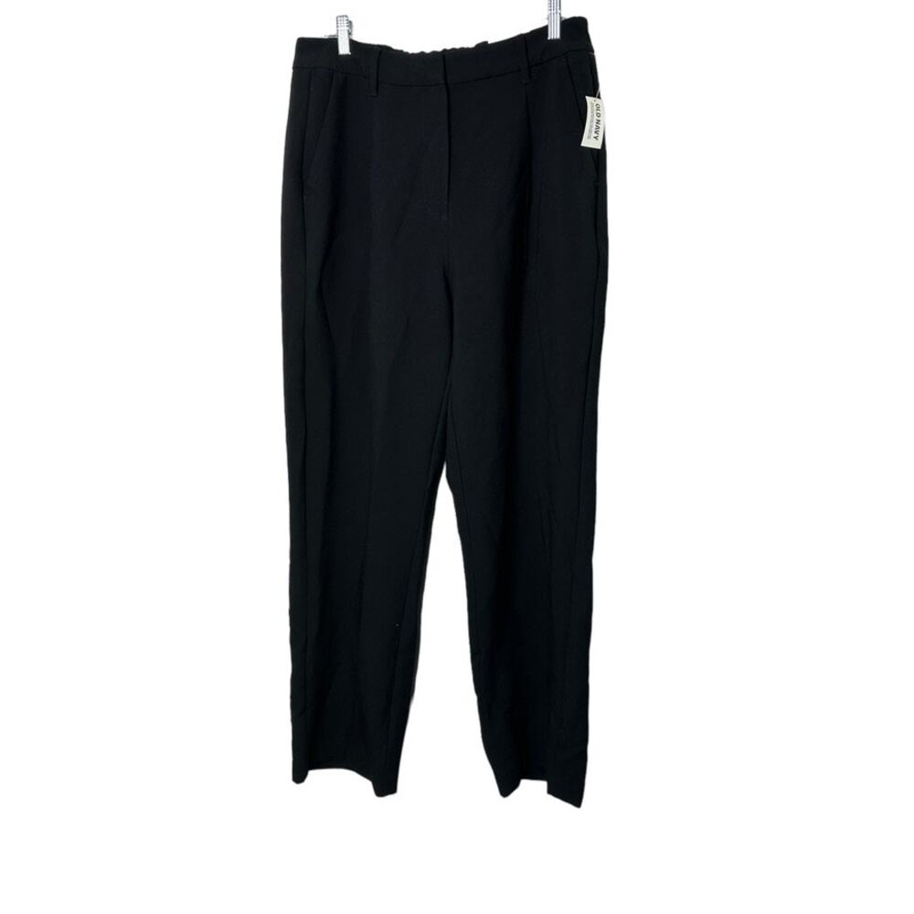 Old Navy Black Extra High-Rise Full-Length Pants Women's Size Large NEW $55